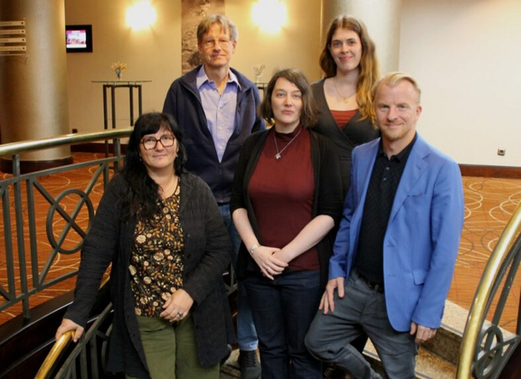 Ein Gruppenbild der Mitglieder des Ausschusses für Satzung, Ordnung und Berufsethik: V.l.n.r.: Sabine Schober, Dr. Jürgen Friedrich, Sarah Seide, Luisa Baier, Sven Quilitzsch. 